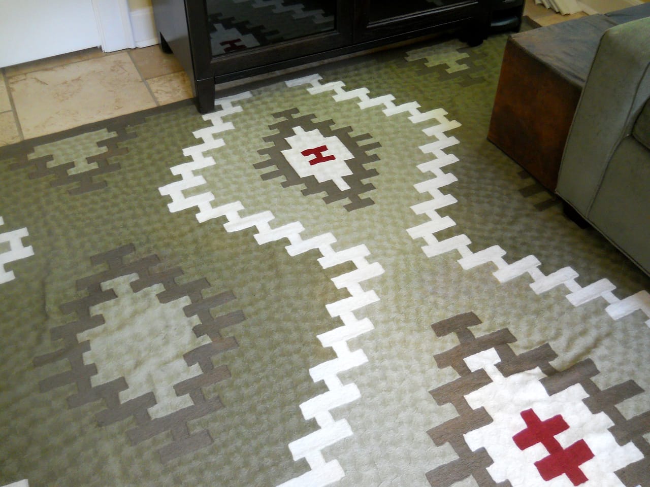 Area rug spot after cleaning by Langenwalter
